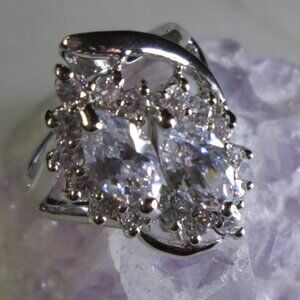 Double Marquise Cubic Zirconia Cocktail ring